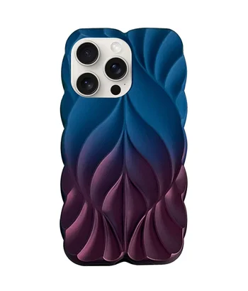 TPU чохол Leaf для Apple iPhone 15 Pro (6.1") Navy Blue / Plum TPU чохол Leaf для Apple iPhone 15 Pro (6.1") Navy Blue / Plum