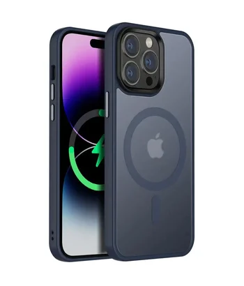 Чохол Ummi Colorful with MagSafe для Apple iPhone 15 Pro (6.1") Синій / Navy Blue