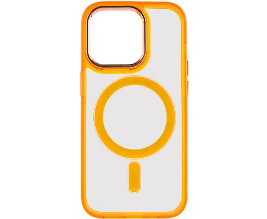 Чехол TPU Iris with MagSafe для Apple iPhone 15 Pro (6.1") Оранжевый