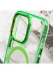Чехол TPU Iris with MagSafe для Apple iPhone 15 Pro (6.1") Салатовый