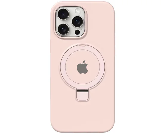 Чехол Silicone Case Full Protective with Ring для Apple iPhone 15 Pro (6.1") Pink