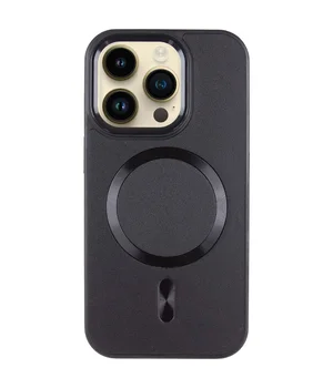 Кожаный чехол SnapCase with MagSafe для Apple iPhone 15 Pro (6.1") Black