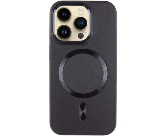 Кожаный чехол SnapCase with MagSafe для Apple iPhone 15 Pro (6.1") Black