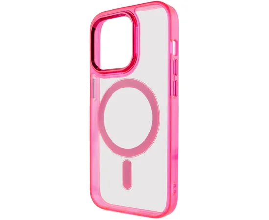 Чехол TPU Iris with MagSafe для Apple iPhone 15 Pro (6.1") Малиновый
