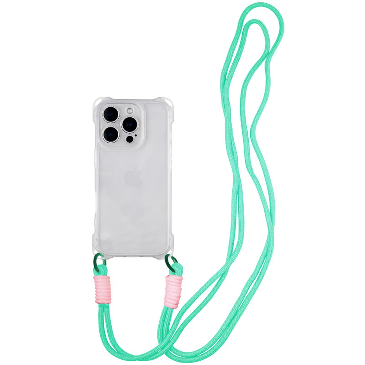 Чохол TPU CrossBody with straps для Apple iPhone 15 Pro (6.1") Transparent