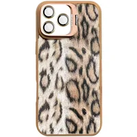 Чехол TPU+PC Wild Leopard with MagSafe and Lens для Apple iPhone 15 Pro (6.1") Brown