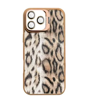 Чехол TPU+PC Wild Leopard with MagSafe and Lens для Apple iPhone 15 Pro (6.1") Brown