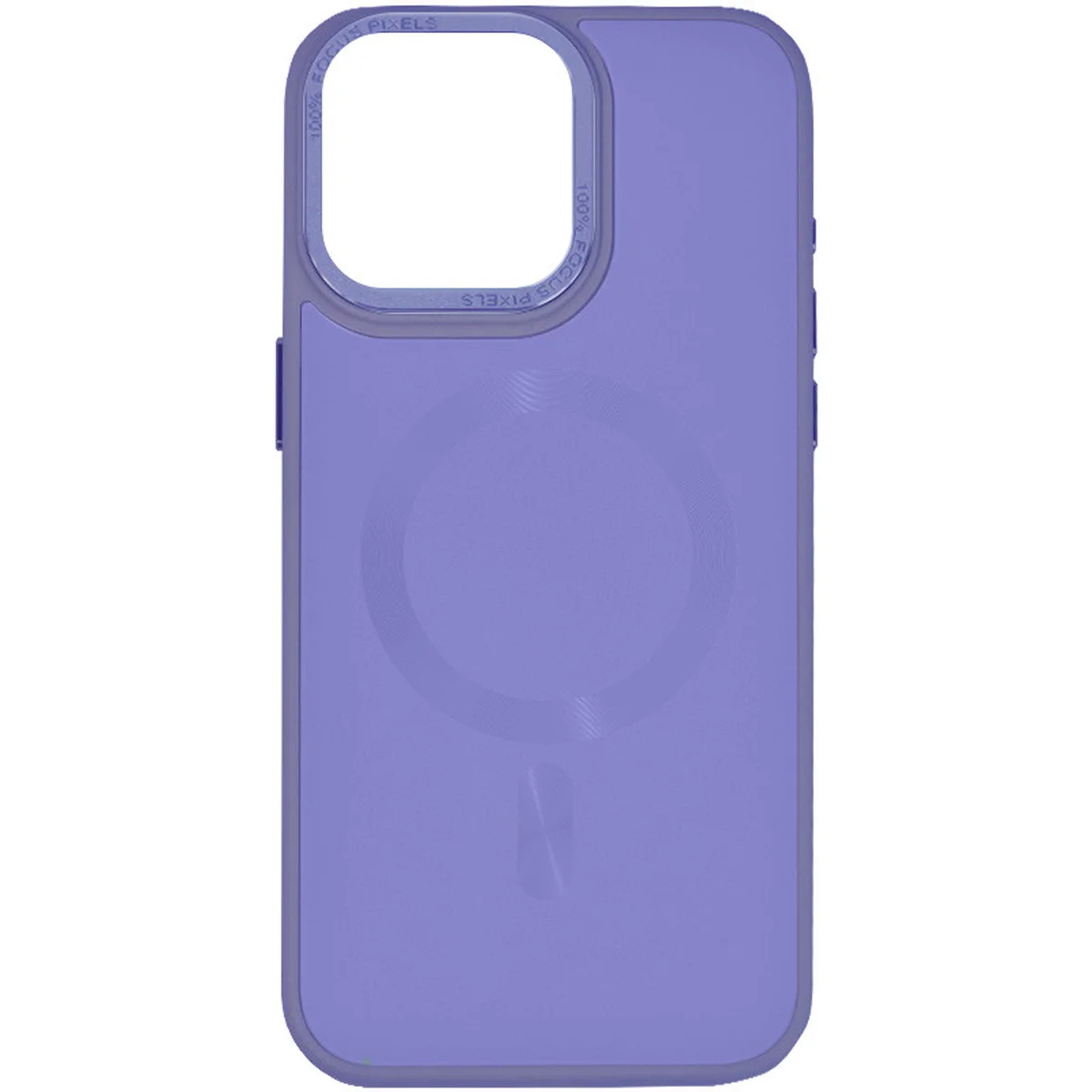 Чехол TPU+Glass Sapphire Midnight Open Camera with MagSafe для Apple iPhone 15 Pro (6.1") Сиреневый / Lilac