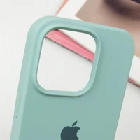 Чехол Silicone Case Full Protective (AA) для Apple iPhone 15 Pro (6.1") Бирюзовый / Beryl