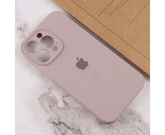 Чохол Silicone Case Full Camera Protective (AA) Apple iPhone 15 Pro (6.1") Сірий / Lavender