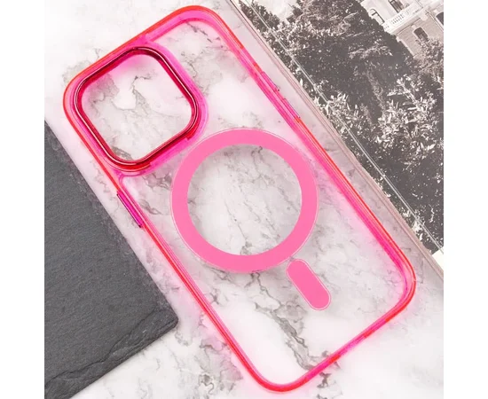 Чехол TPU Iris with MagSafe для Apple iPhone 15 Pro (6.1") Малиновый