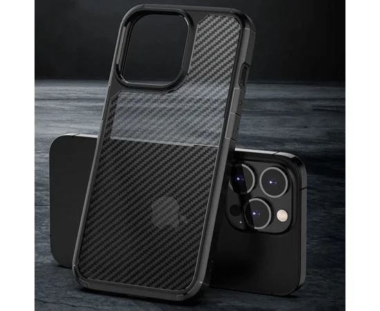 Чехол TPU+PC Line для Apple iPhone 15 Pro (6.1") Black