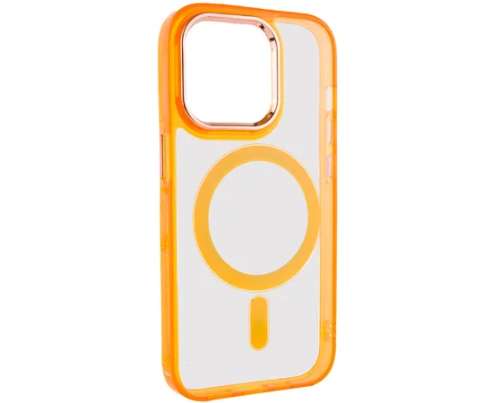 Чехол TPU Iris with MagSafe для Apple iPhone 15 Pro (6.1") Оранжевый