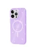 Чехол TPU Galaxy Sparkle (MagFit) для Apple iPhone 15 Pro (6.1") Purple+Glitter