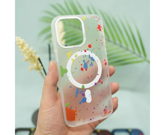 Чехол TPU+PC Flush with MagSafe для Apple iPhone 15 Pro (6.1") White