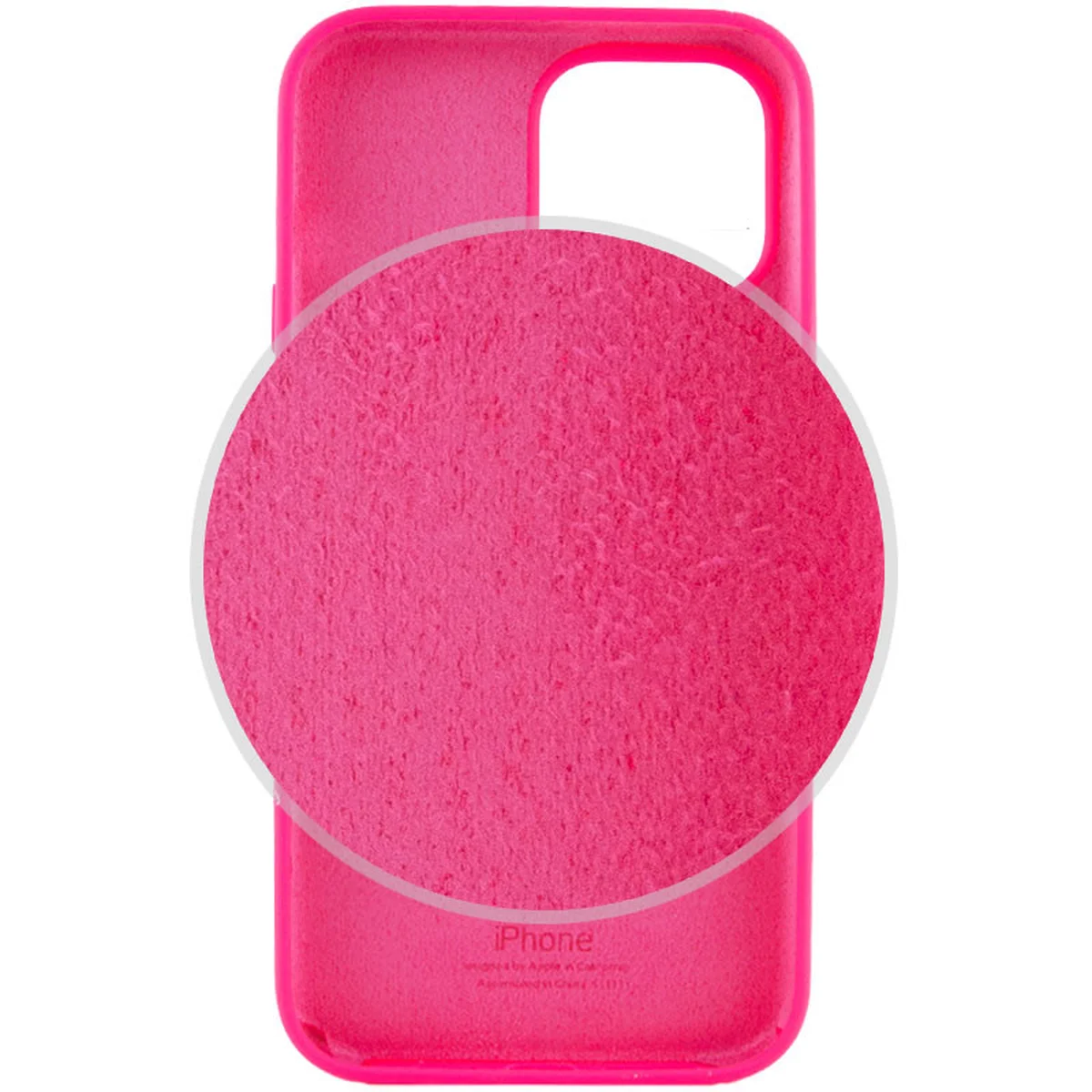 Чехол Silicone Case Full Protective (AA) для Apple iPhone 15 Pro (6.1") Розовый / Barbie pink