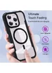 TPU+PC чохол Defense Clear with MagSafe для Apple iPhone 15 Pro (6.1") Чорний