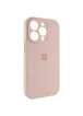 Чохол Silicone Case Full Camera Protective (AA) Apple iPhone 15 Pro (6.1") Рожевий / Pink Sand