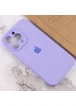 Чехол Silicone Case Full Camera Protective (AA) для Apple iPhone 15 Pro (6.1") Сиреневый / Dasheen / PVH