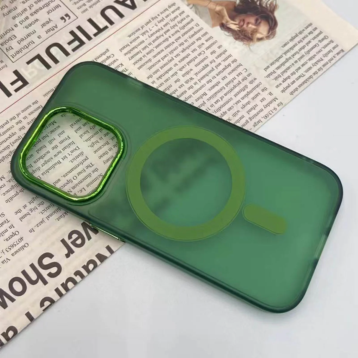 Чохол TPU+PC Lily with MagSafe для Apple iPhone 15 Pro (6.1") Army Green