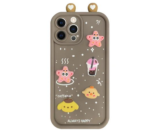 Чехол TPU Toys Case with Ears для Apple iPhone 15 Pro (6.1") Brown