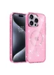 Чехол TPU Eclipse Sparkle (MagFit) для Apple iPhone 15 Pro (6.1") Pink
