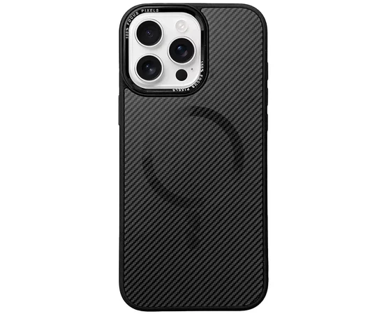 Чехол TPU+PC Carbon Mirage with MagSafe для Apple iPhone 15 Pro (6.1") Black