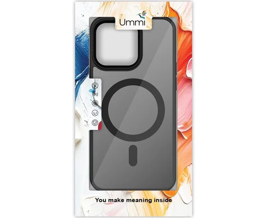 Чехол Ummi Colorful with MagSafe для Apple iPhone 15 Pro (6.1") Черный / Black