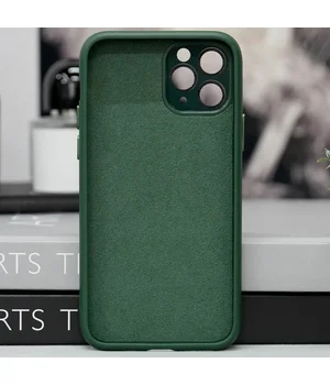 Чехол TPU+Glass Sapphire Midnight with MagSafe для Apple iPhone 15 Pro (6.1") Зеленый / Forest green