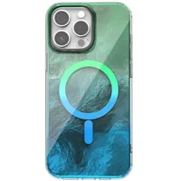 Чехол TPU Shiny Mountain (MagFit) для Apple iPhone 15 Pro (6.1") Green / Blue