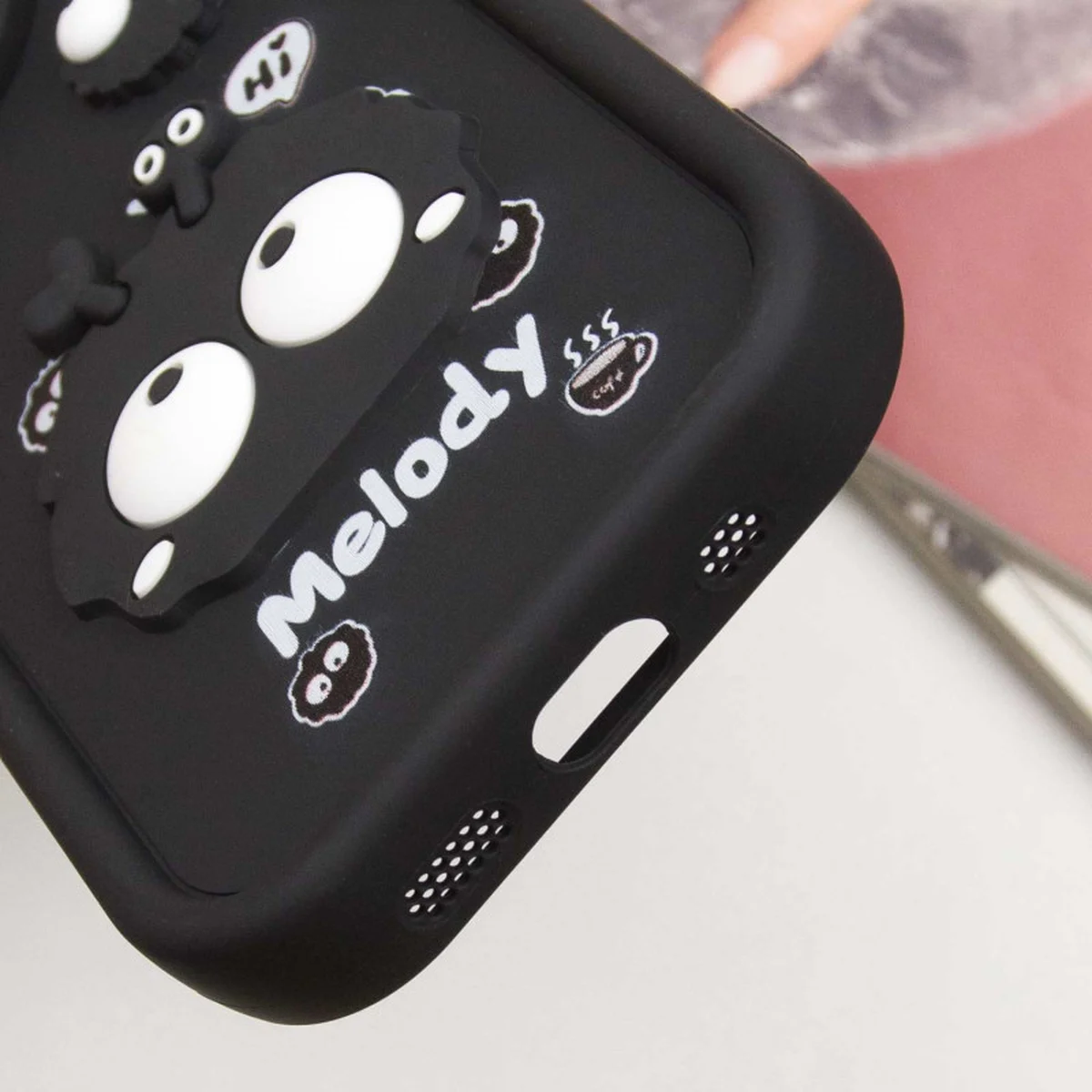 Чехол TPU Toys Case для Apple iPhone 15 Pro (6.1") Black / Melody