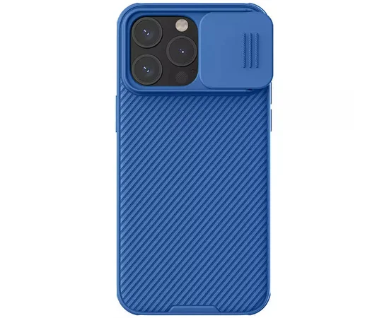 Карбонова накладка Nillkin CamShield Pro Magnetic для Apple iPhone 15 Pro (6.1") Blue