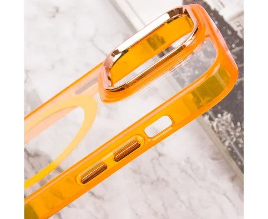 Чехол TPU Iris with MagSafe для Apple iPhone 15 Pro (6.1") Оранжевый