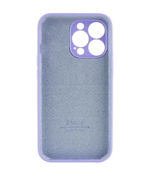 Чехол Silicone Case Full Camera Protective (AA) для Apple iPhone 15 Pro (6.1") Сиреневый / Dasheen