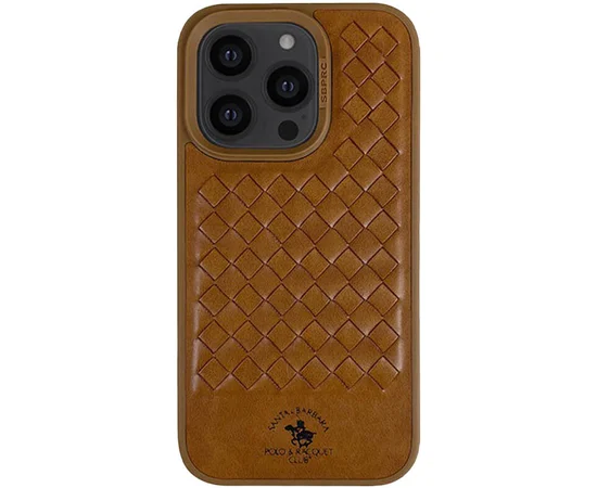 Кожаный чехол Polo Santa Barbara для Apple iPhone 15 Pro (6.1") Brown