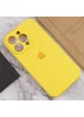 Чехол Silicone Case Full Camera Protective (AA) для Apple iPhone 15 Pro (6.1") Желтый / Yellow / PVH