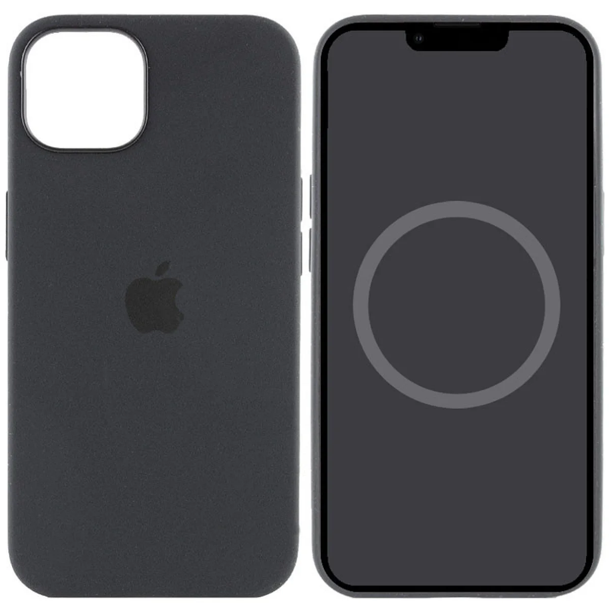 Чохол Silicone case (AAA) full with Magsafe and Animation для Apple iPhone 15 Pro (6.1") Чорний / Black