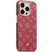 TPU+PC чехол Blueo Gilded Tactile Woven with MagSafe для Apple iPhone 15 Pro (6.1") Red