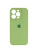 Чохол Silicone Case Full Camera Protective (AA) Apple iPhone 15 Pro (6.1") М'ятний / Mint