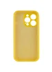 Чехол Silicone Case Full Camera Protective (AA) для Apple iPhone 15 Pro (6.1") Желтый / Yellow / PVH