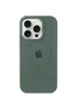 Чехол Silicone Case Full Protective (AA) with MagSafe для Apple iPhone 15 Pro (6.1") Зеленый / Pine green