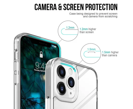 Чохол TPU Space Case transparent для Apple iPhone 15 Pro (6.1") Прозорий