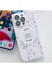 TPU+PC чехол Secret Garden with MagSafe для Apple iPhone 15 Pro (6.1") White
