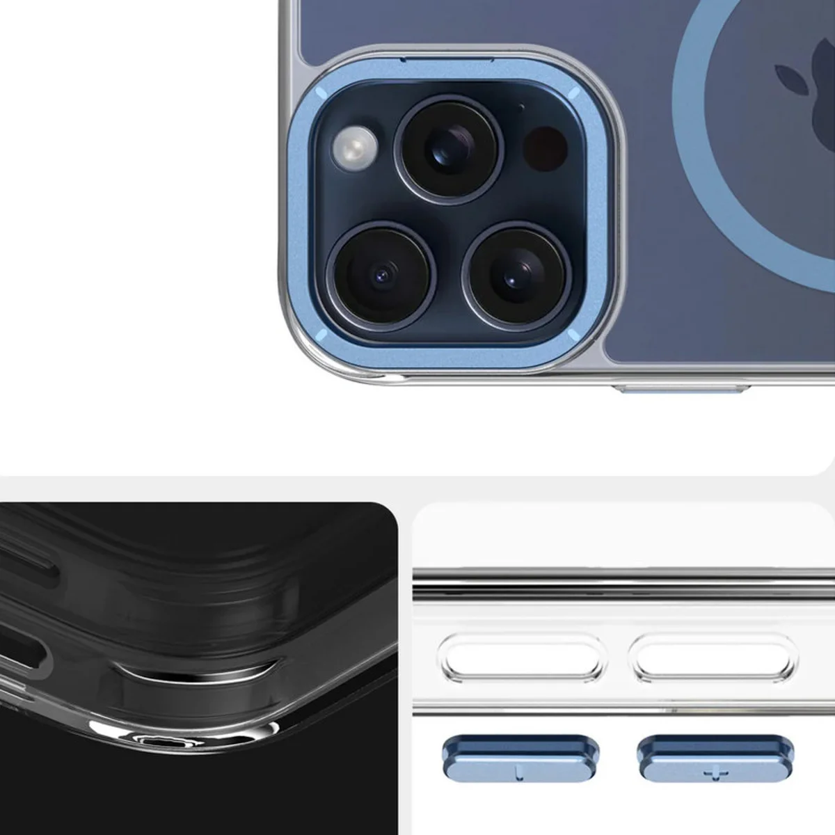 Чехол TPU Space Case Apex with MagSafe для Apple iPhone 15 Pro (6.1") Navy Blue