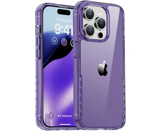 Чохол TPU+PC Multi-Color для Apple iPhone 15 Pro (6.1") Purple