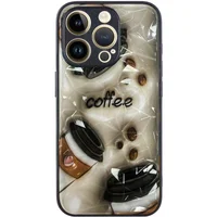TPU+PC чехол Prisma Plushie для Apple iPhone 15 Pro (6.1") Coffee