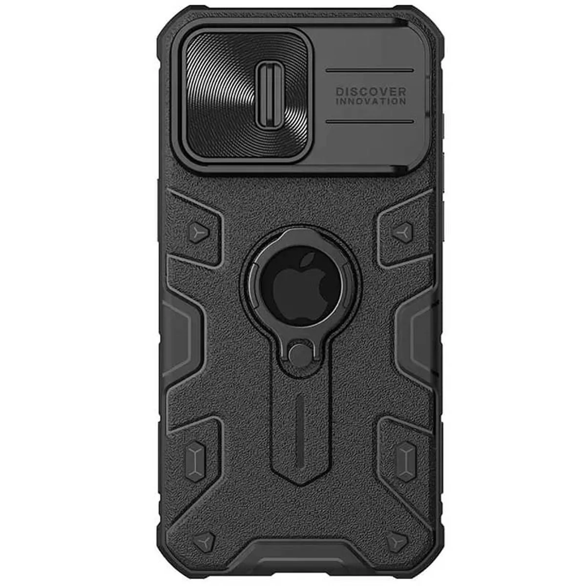 TPU+PC чехол Nillkin CamShield Armor (шторка на камеру) для Apple iPhone 15 Pro (6.1") Черный