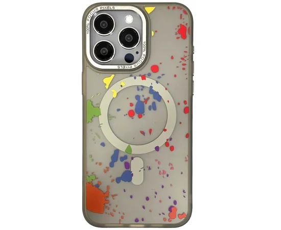 Чехол TPU+PC Flush with MagSafe для Apple iPhone 15 Pro (6.1") Titanium grey