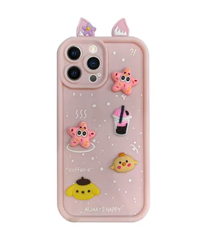 Чохол TPU Toys Case with Ears для Apple iPhone 15 Pro (6.1") Light Pink