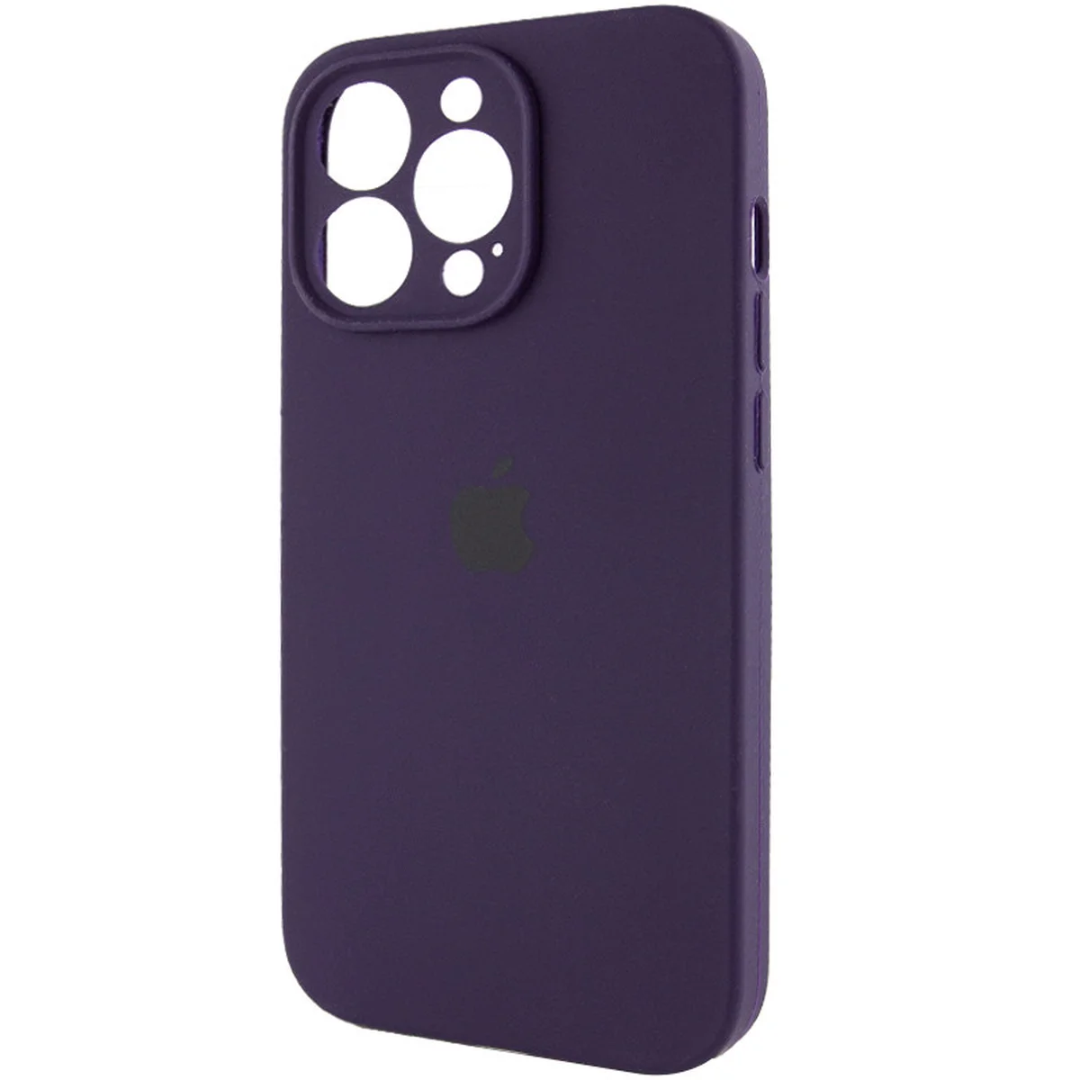 Чехол Silicone Case Full Camera Protective (AA) для Apple iPhone 15 Pro (6.1") Фиолетовый / Elderberry